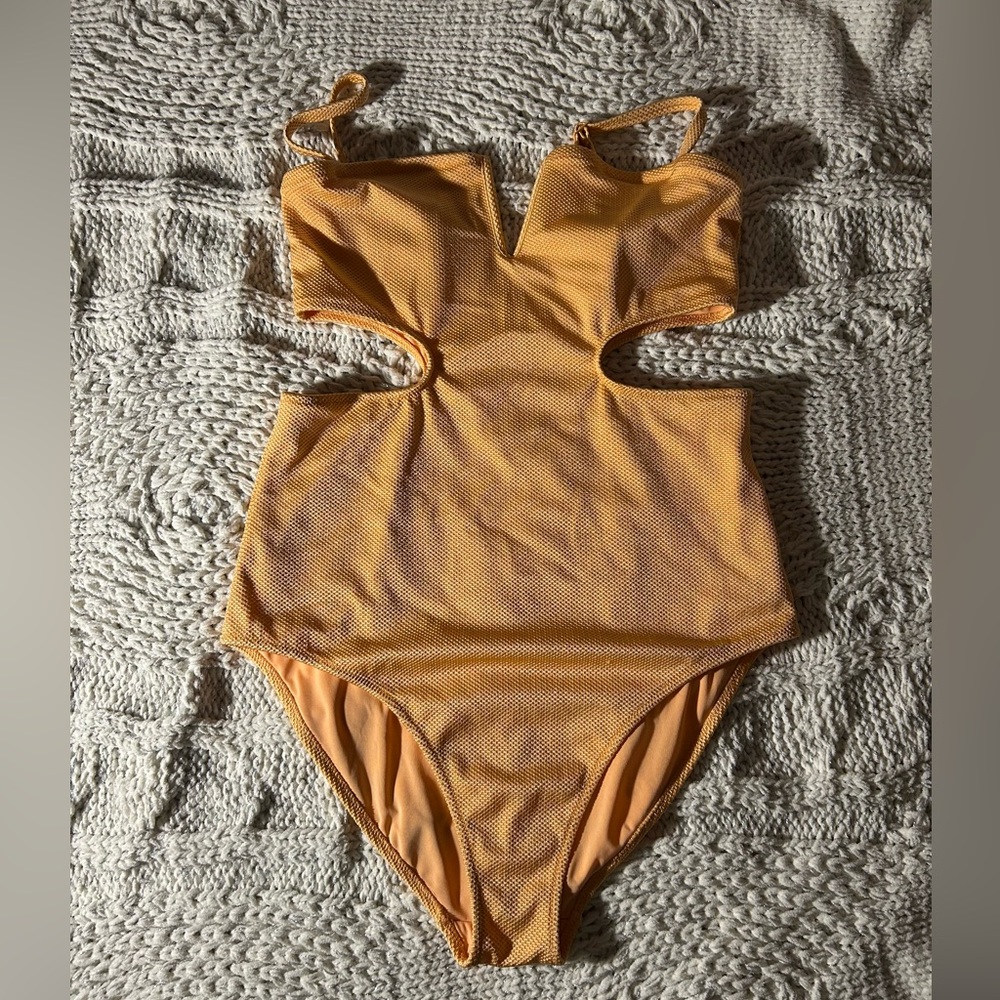 AERIE Orange One-Piece Swimsuit